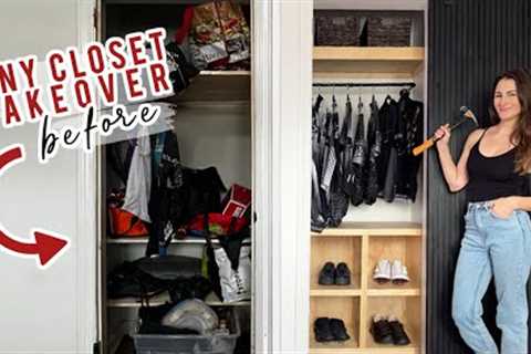 DIY SMALL CLOSET MAKEOVER