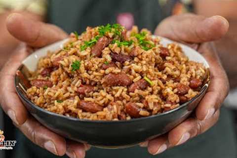 Jamaican Rice and Peas with @deddyskitchenINC