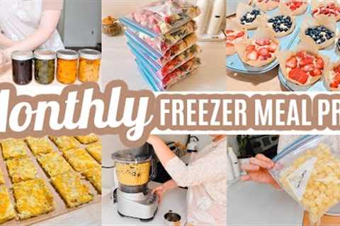 EASY MONTHLY FREEZER MEAL PREP RECIPES COOK WITH ME LARGE FAMILY MEALS WHATS FOR DINNER