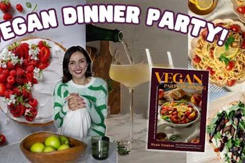 I wrote a COOKBOOK!! Vegan Party Planning ✨ Easy Plant-Based Recipes + Exciting Dinner Party Themes