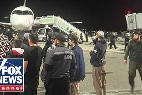 Pro-Palestinian mob storms airport looking for Jews