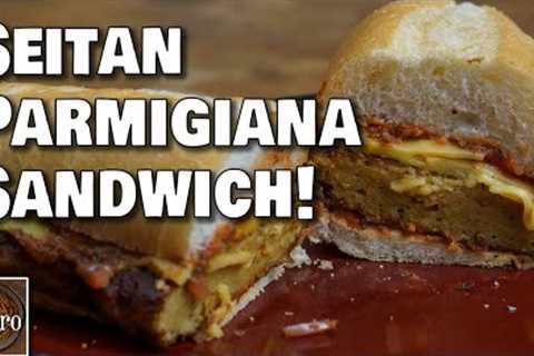 Seitan Parmigiana Sandwich - EASY Delicious Vegan Recipe!