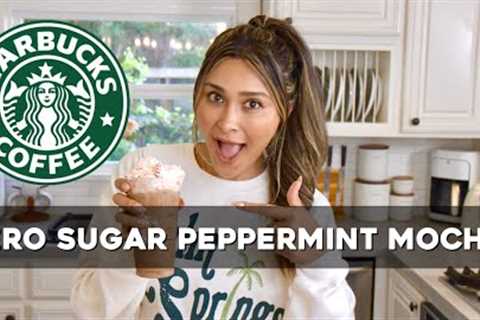 Zero Sugar Starbucks Peppermint Mocha! Low Calorie, Low Carb & Weight Loss Recipe