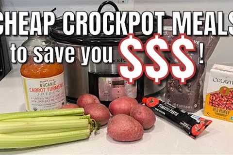 CHEAP CROCKPOT MEALS TO SAVE YOU MONEY! $$$ Easy Healthy Crockpot Meals | Dirt Cheap Meals