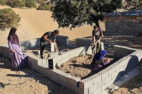 Nomadic preparations: building a hut for horses by the Chavil family