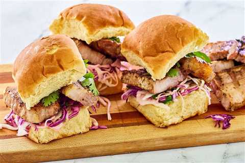 Honey Grilled Pork Belly Sliders