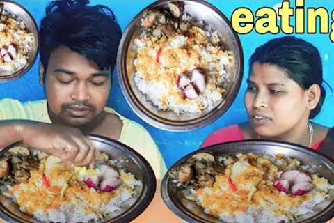 eating show | basi rice dal onion garlic eating | asmr mukbang big bites rice eating | rice mukbang