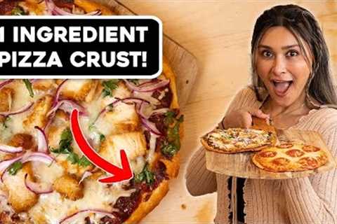 1 Ingredient Pizza Crust?! No Kneading I How to Make Low Carb, Keto Pizza with this HACK!