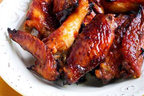 Peach Jalapeno Glazed Wings