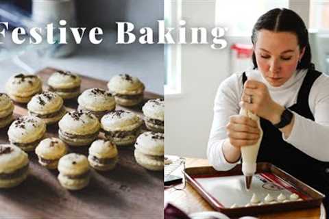 Festive baking! Learning to make macarons 🎄☃️ 2