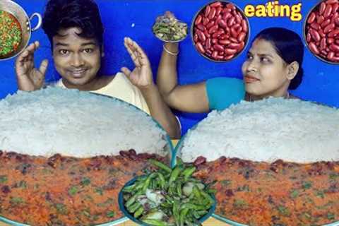 eating show | rice eating new video | indian mukbang challenge | rajma chawal eating | mukbang rice