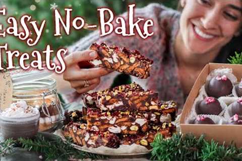 Easy NO-BAKE treats (perfect for the holidays) 🎄