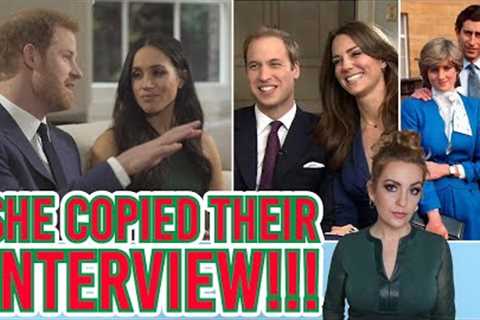 THE MEG COPIED THEIR ENGAGEMENT INTERVIEW!! #meghanmarkle #princeharry #royalfamily #princessofwales