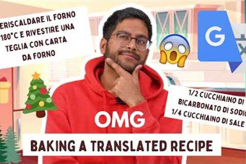 TRIED BAKING A CHRISTMAS DESSERT WITH A TRANSLATED RECIPE😱 CRAZY BAKING CHALLENGE