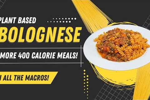 Bolognese Sauce - Plant Based Recipe - Rotini Bolognese *400 Calorie Meals*