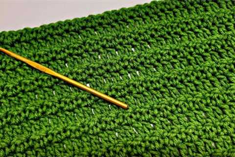 How To Crochet An EASY Stitch For Blankets and Scarfs - Meadow Stitch