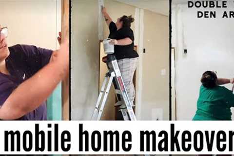 EXTREME DOUBLE WIDE MOBILE HOME MAKEOVER | modern farmhouse mobile home (my version) | ep. 14