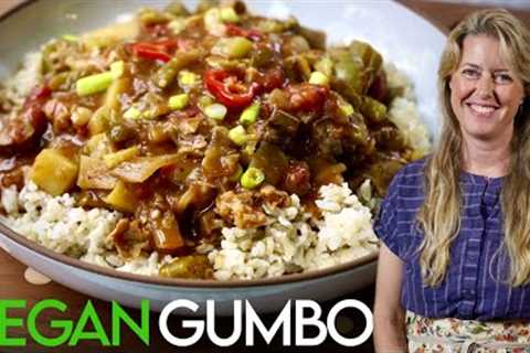 Enjoy the Ultimate Vegan Gumbo for a ❤️ Healthy Plant-Based Boost!