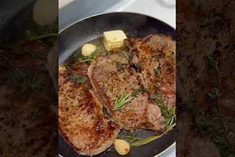 Steak with herbs, garlic & butter