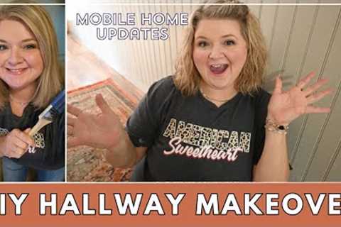 We finally finished the hall makeover | DIY beadboard hallway | Single wide mobile home updates