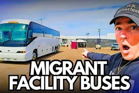 LIVE. Migrant Detention Center. Eagle Pass Texas.