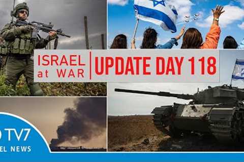 TV7 Israel News - Sword of Iron, Israel at War - Day 118 - UPDATE 01.02.24