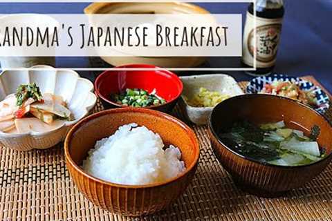 JAPANESE BREAKFAST Traditional Recipe/ Eating Healthy/ Great grandma''s (125years) Japanese food