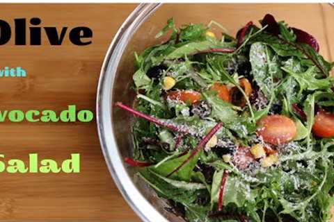 Olive with Avocado salad  #fast #tasty #food #salad  #delicious  #cooking #recipes #tastysalad