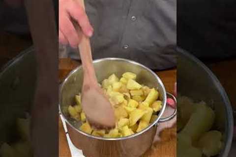 mashed potatoes with garlic, shallot and a LOT of butter!  #howtobbqright #mashedpotatoes #sidedish