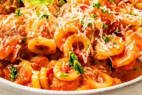 Homemade SpaghettiOs with Meatballs