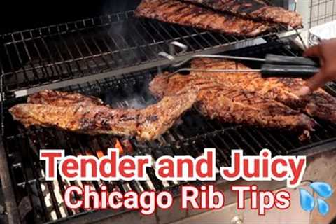 How to Grill Chicago Style Rib Tips 😍