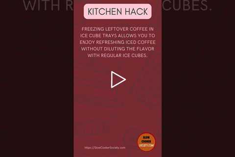 Coffee Ice Cube Brilliance: Flavor Preservation ☕