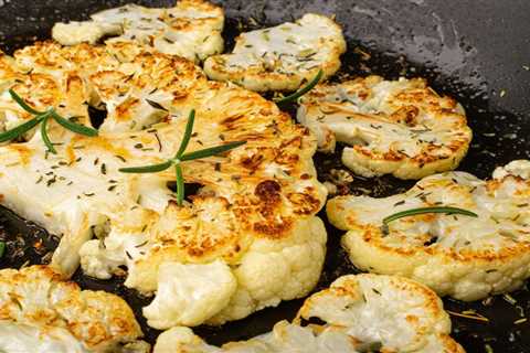 Garlic-Rosemary Cauliflower Steaks