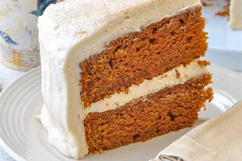 Sticky Toffee Pumpkin Cake with Brown Butter Cream Cheese Frosting