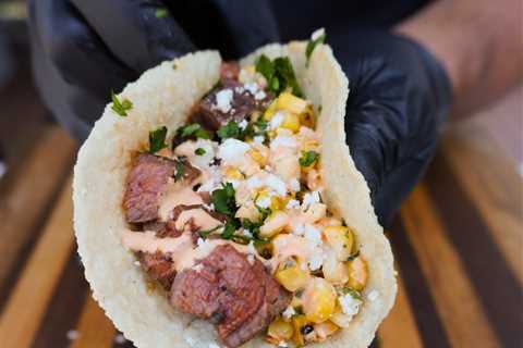 Steak Tacos with Corn Salad