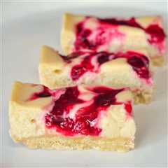 Raspberry Swirl Cheesecake Bars