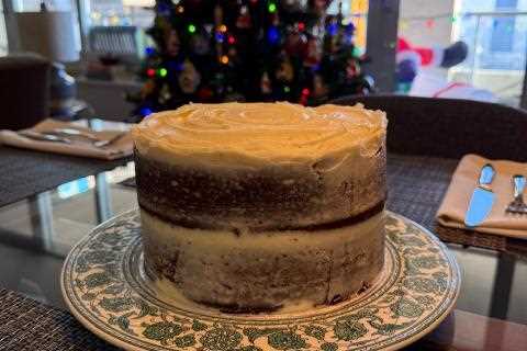 Gingerbread  Layer Cake with Cream Cheese Frosting