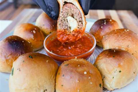 Smoked Meatball Biscuits