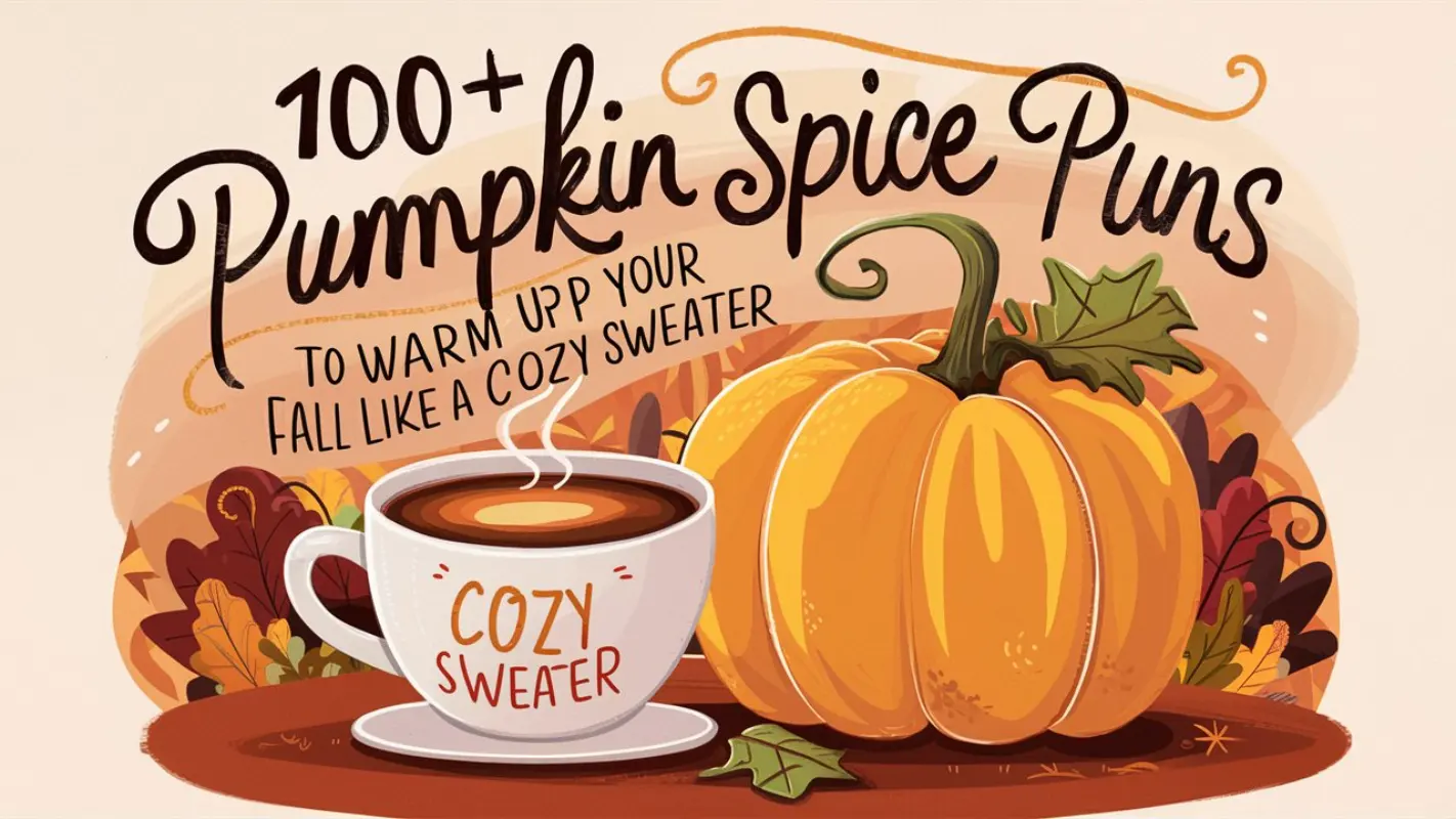 100+ Pumpkin Spice Puns for Fall Fun & Instagram - Crack Up Puns