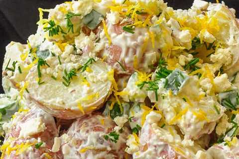 Lemon Tzatziki Potato Salad