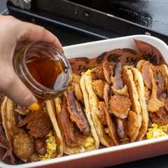 Pancake Breakfast Tacos on the Griddle