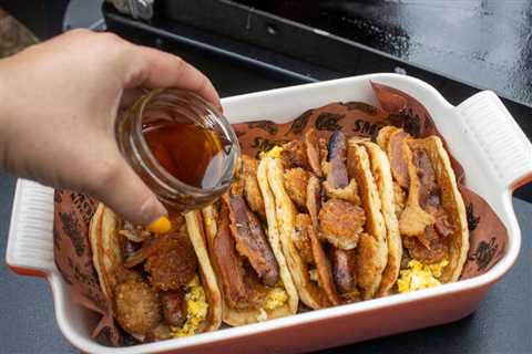 Pancake Breakfast Tacos on the Griddle