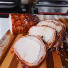 Grilled Bacon Wrapped Pork Loin