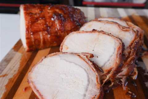 Grilled Bacon Wrapped Pork Loin