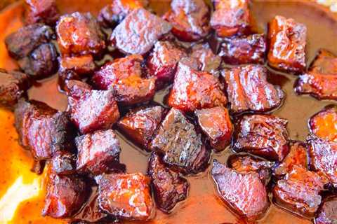 Big Green Egg Pork Belly Burnt Ends